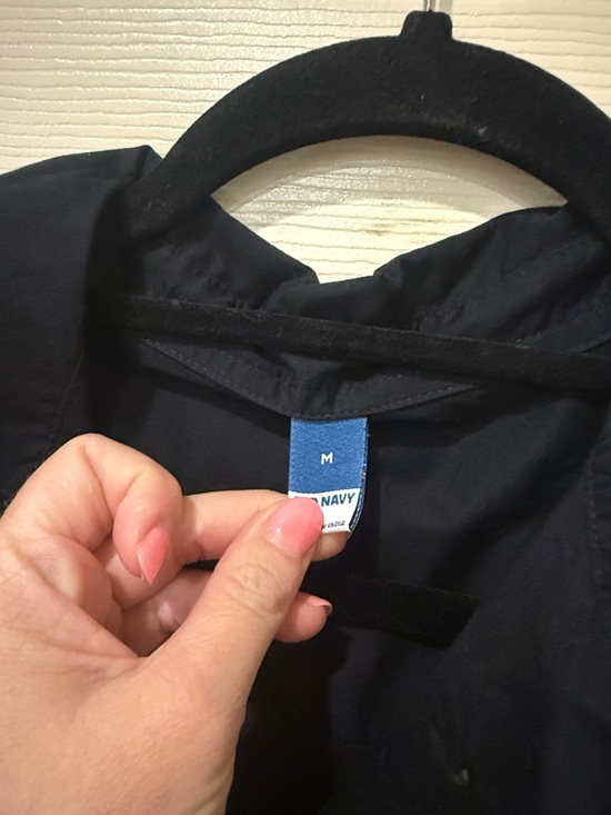 Old Navy NWT black button down mini dress, medium - Picture 4 of 8